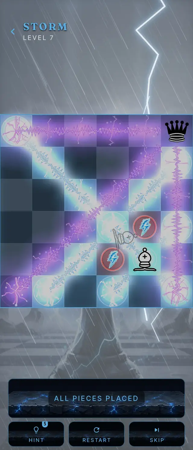 Lighting a Storm board around the enemies