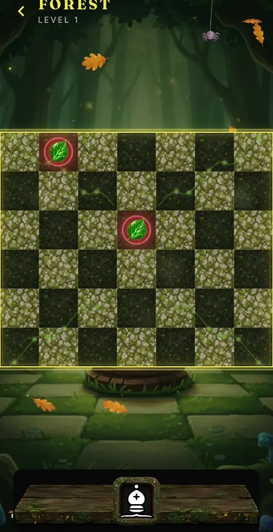 A bishop covers a stretched Forest board edge to edge
